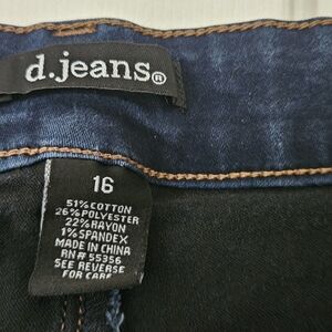 DJeans Size 16 Blue skinny 27" inseam